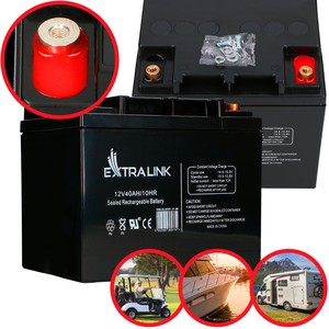 Batería Extralink AGM 12V 40Ah Libre de Mantenimiento - Product Image 1