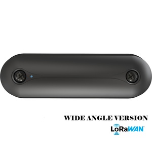COMPTIPIX FLAT BLACK 1 Grandangolo LORAWAN ®   Contatore di Persone 3D a Soffitto, Sensore di Occupazione per Conteggio Visitatori - Product Image 2