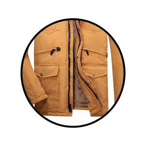 New Winter Men Thicken Warm Hooded <b>Parka</b> Coat Fleece Men's Jackets Outerwear Overcoats Thick Warm - Product Image 4