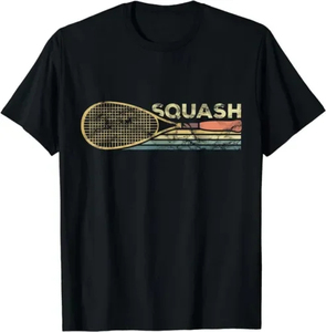 Camiseta de jugador para hombre, ropa de calle de algodón gráfica, regalos de cumpleaños de manga corta, Camiseta de algodón 100% de verano, camiseta de jugador de Squash - Product Image 4
