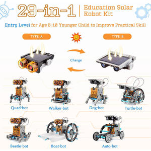 <span class=keywords><strong>Kit</strong></span> de robot solaire 29 en 1, <span class=keywords><strong>kit</strong></span> de robot STEM, jouets scientifiques pour enfants de 8 à 16 ans, jouets éducatifs - Product Image 3
