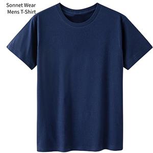 T-shirt en coton pour homme/femme, manches courtes, col rond, hauts d'été, coupe ample, unisexe, basique - Product Image 1