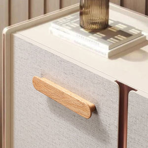 Tiradores de madera maciza duraderos para armarios de cocina y cajones con elegantes tiradores de madera con acabado natural - Product Image 5