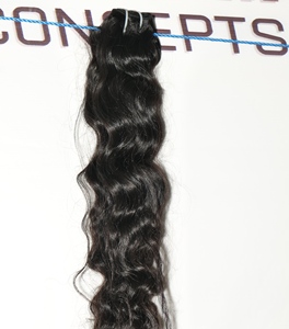 Extensiones de cabello humano alineado con cutículas de templo indio ondulado de Color brillo natural Paquetes vírgenes sin químicos Onda natural elegante - Product Image 3