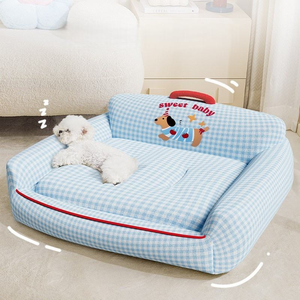 Noel Hediyeleri Çevre Dostu Pamuklu Moda Karikatür Desenli Her Mevsim Yumuşak Kedi Köpek Yatağı Çıkarılabilir Yıkanabilir - Product Image 2