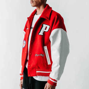 Varsity <b>Jacket</b> High Quality Embroidery <b>Baseball</b> <b>Bomber</b> <b>Jacket</b> College Style Men Women Streetwear Outerwear - Product Image 4