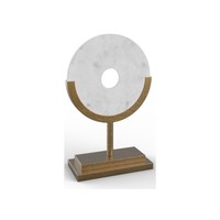 Belle sculpture en métal avec finition en bronze Ensemble de 2 Idéal pour la décoration intérieure ou la décoration d'espaces de bureau sur le dessus de table