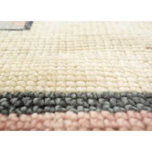 Handmade Beige & <b>Brown</b> <b>Wool</b> Rug Geometric & Abstract Pattern Boho Style for Entryway Hallway & Rectangle Home Use-Model Skwl-389 - Product Image 3