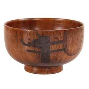 Cuenco Profundo de Madera Tallado a Mano con Borde Ondulado en Zigzag, Diseño Escultural con Corte Esmeralda, Plato de Servir de Madera de Mango para Centro de Mesa Artístico - Product Image 2