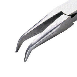 Alicates de Punta Curva Premium para Joyería, Doblado de Alambre, Trabajos Artesanales, Herramienta de Metal de Acero Inoxidable Profesional con Punta de Precisión - Product Image 3
