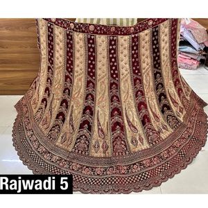 Lehenga เจ้าสาวที่มีงานปักเลื่อมหนักและสไตล์ dupatta rajwadi คู่หนักสามารถสำหรับผู้ค้าส่งและผู้จัดจำหน่าย - Product Image 4