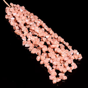 Perles de quartz pêche, perles fantaisie rugueuses de quartz pêche enduites, perles de quartz pêche pour la fabrication de bijoux, perles de pierres précieuses en vrac de quartz - Product Image 4