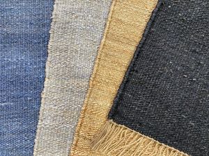 Tapis intérieur/extérieur en jute fait à la main personnalisable dans de nombreux motifs géométriques et tailles lavables pour le camping - Product Image 3
