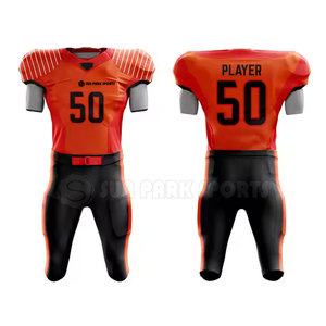 Uniforme de football américain respirant à manches courtes avec impression de logo personnalisé, marque privée, meilleur prix - Product Image 1