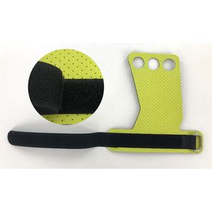 Barbell Pull Chiba <b>Grip</b> Pads Custom Micro Fabric <b>Gymnastic</b> Palm 3-Hole Weightlifting Hand <b>Grip</b> Wholesale Leather Fitness Pads - Product Image 6