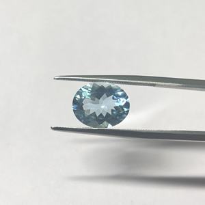 Aigue-marine naturelle, beryle, forme ovale, 3,1 carats, couleur bleu Santa Maria, pierres précieuses en vrac, ovales, certifiées, qualité supérieure - Product Image 6