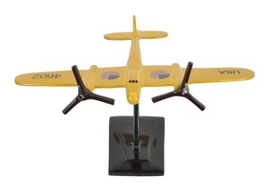 Modelo de Avión Planeador a Escala 1:100 de Metal Fundido a Presión, Tema de la Fuerza Aérea Estadounidense, Decorativo, Hélice Negra y Base, Modelo de Avión con Hélice Amarilla - Product Image 3