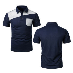 Polo de hombre de algodón 100% al por mayor, camiseta pesada de gran tamaño de alta calidad con estampado bordado personalizado - Product Image 4