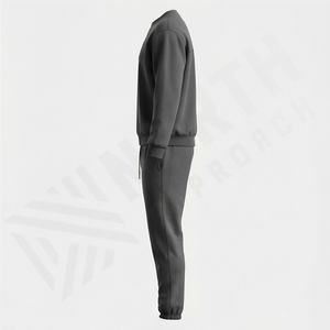 Conjunto Deportivo de 2 Piezas para Hombre, Hecho a Medida, de Alta Calidad, Sudadera de Manga Larga con Cuello Redondo de Felpa Francesa y Pantalones Deportivos - Product Image 3