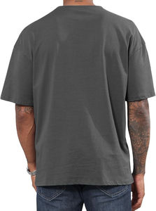 Camiseta de manga corta estilo holgado Nurak 2025 para hombre, camisetas de algodón 100% de algodón personalizadas ligeras de gran tamaño para hombre - Product Image 2