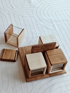 Boîte à épices en bois élégante haut de gamme Accessoire de cuisine pour herbes et épices Prix d'exportation - Product Image 2