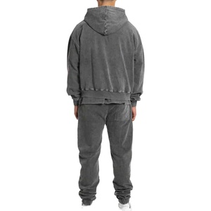 2025 nouveau Design Logo personnalisé lavage à l'acide sweats à capuche pour hommes fermeture éclair collège porter une utilisation extérieure approvisionnement direct d'usine hommes sweats à capuche - Product Image 2