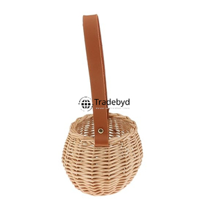 Cestas de ratán tejidas naturales Tradebyd, almacenamiento decorativo ecológico hecho a mano - Product Image 3