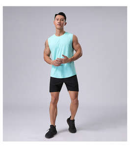 Débardeur homme Compression coton lourd Gym Stringer Fitness course Singlet serré hommes débardeur côtelé - Product Image 5