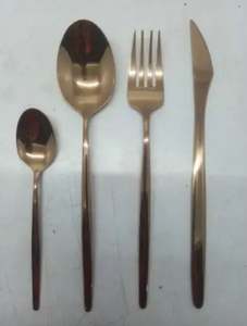 Cuivre PVD fini va au lave-vaisselle 1810 ensemble de couverts design de haute qualité ensemble de couverts disponible au prix de gros lave-vaisselle - Product Image 5