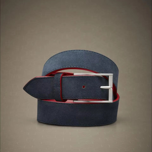 Cinturón de Gamuza Dust Stone, Textura Desértica, Cinturón de Cuero de Gamuza de Primera Calidad de Divine International - Product Image 1