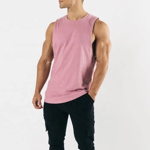 Camisetas sin Mangas de Algodón Grueso con Cuello Redondo Clásico y Hombros Caídos para Hombre - Product Image 4