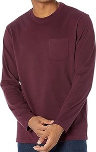 Décontracté et polyvalent, ce t-shirt à poche à manches longues de coupe régulière Impression personnalisée Logo personnalisé T-shirts de qualité du Bangladesh - Product Image 2
