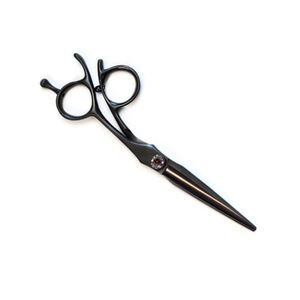 Ciseaux de coupe de cheveux incurvés enduits de couleur noire ciseaux de bord de lame élégant de cheveux ciseaux résistants pour le Salon - Product Image 3