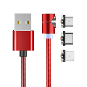 3.3FT 6.6ft nylon bện 2A sạc điện thoại dây 360 Xoay từ kết nối <span class=keywords><strong>l</strong></span>-hình dạng thiết kế USB sạc cáp - Product Image 1