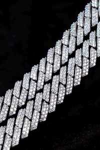 Collier chaîne cubaine en moissanite glacée de luxe, plaqué rhodium, style hip-hop, cadeau orthodoxe et bijoux de fête - Product Image 6