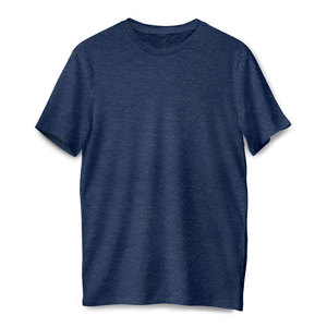 Camiseta de algodón para hombre en blanco personalizada Lisa negra con serigrafía - Product Image 5