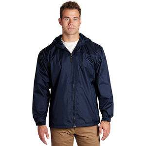 Chaqueta cortavientos con capucha y bolsillo con cremallera para hombre, abrigo sencillo informal de camuflaje para Otoño e Invierno - Product Image 1