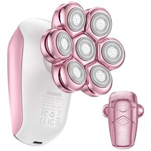 Depiladora Eléctrica Recargable para Mujer, Uso en Seco y Húmedo, para Rostro, Axilas y Vello Púbico, Diseño Impermeable para Uso Doméstico - Product Image 3