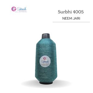 Surbhi 4005 Colour 180D Neem Jari <b>Metallic</b> Flora Jari Embroidery <b>Yarn</b> High Tenacity Lurex Polyester for Hand Knitting - Product Image 1