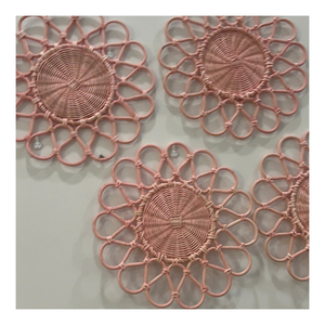 Plaque de rotin ronde classique, tissage fait main, finition lisse, bel accent naturel pour hôtels, villas, commandes en gros personnalisées - Product Image 1