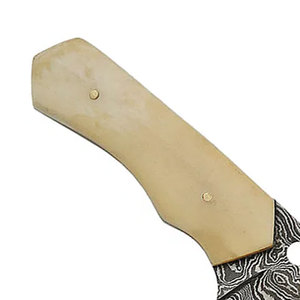 Couteau de skinner fait à la main en acier damas à lame forgée fixe chasse Camping taille personnalisée couteau de skinner fait à la main - Product Image 6