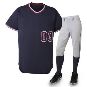 Vente en gros 2023 Uniforme de baseball de haute qualité avec nom d'équipe conçu et logo Tissu 100% polyester avec caractéristique respirante - Product Image 3