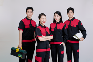 ชุดป้องกันผ้า TC ของผู้ชาย FMF ชุดผ้า TC ปลอดภัยระบายอากาศได้ใส่สบายซักได้ทนทานสีดำสีแดง - Product Image 6