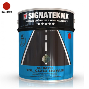 Peinture de marquage routier acrylique 25 kg à base d'eau rouge - Product Image 1
