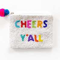 Mini pochette à monnaie personnalisée pour les filles entièrement perlée à la main Style clé fermeture à glissière petit matériel porte-monnaie