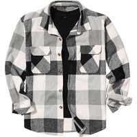 Chemises décontractées pour hommes à manches longues, coupe droite, en flanelle tissée à carreaux, pour l'automne, avec étiquettes personnalisées et emballage