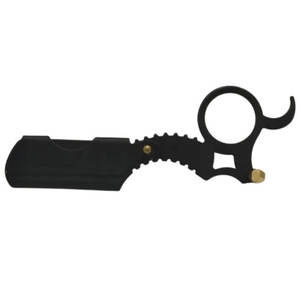 Maquinilla de afeitar de barbero de borde recto dorado y negro, hoja de afeitar plegable, característica de seguridad única, desechable para cara, cuerpo, Bikini, uso de axilas - Product Image 1