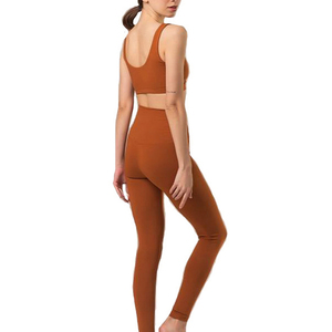 Soutiens-gorge de yoga pour femmes, étiquette privée, tenue de sport active, ensemble de vêtements de fitness, 2 pièces - Product Image 6