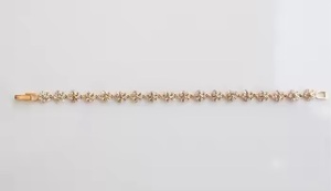 IGI Certificado de calidad superior Moissanite Tennis 925 Sterling Yellow Gold 14K Pulsera Pulseras de tenis - Product Image 2