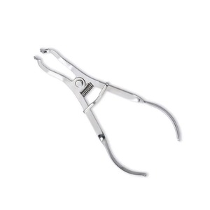 เครื่องมือจับยางกันน้ำลายแบบแมนนวล สีงาช้าง สำหรับงานทันตกรรม ทำจากสแตนเลส คุณภาพสูง ออกแบบตามหลักสรีรศาสตร์ อุปกรณ์เสริมสำหรับการรักษารากฟัน - Product Image 6